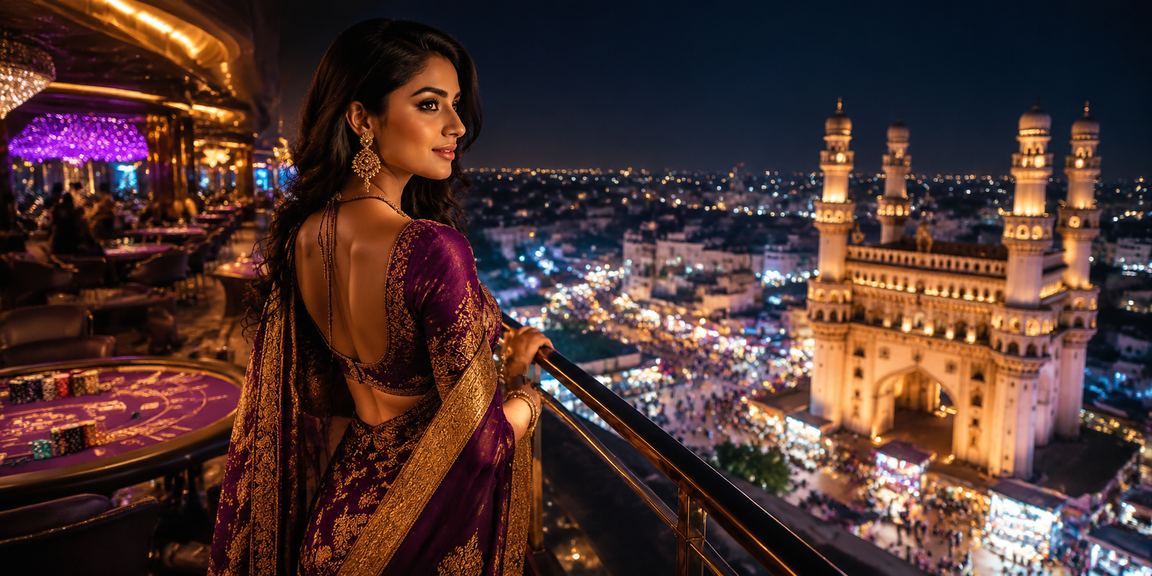 Hyderabad Charminar cricket betting vibrant night market